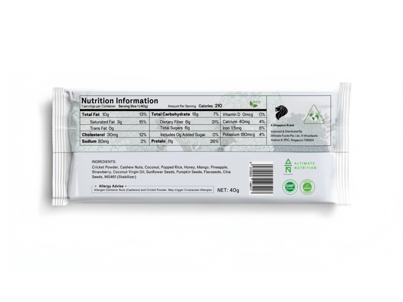 Cricket Protein Bar - Strawberry